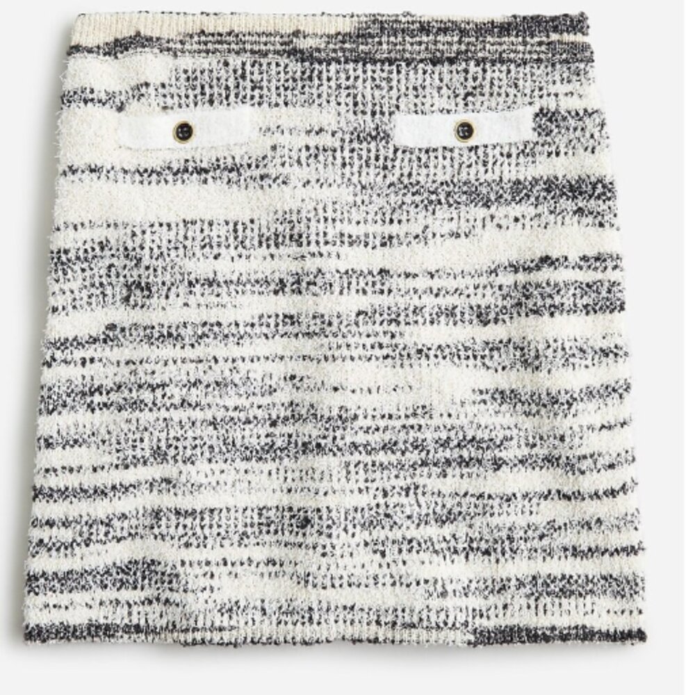 J. Crew Space-dyed mini skirt NWT Size Large